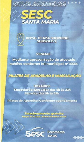 SINDICATO EM PARCERIA COM O SESC-ACADEMIA